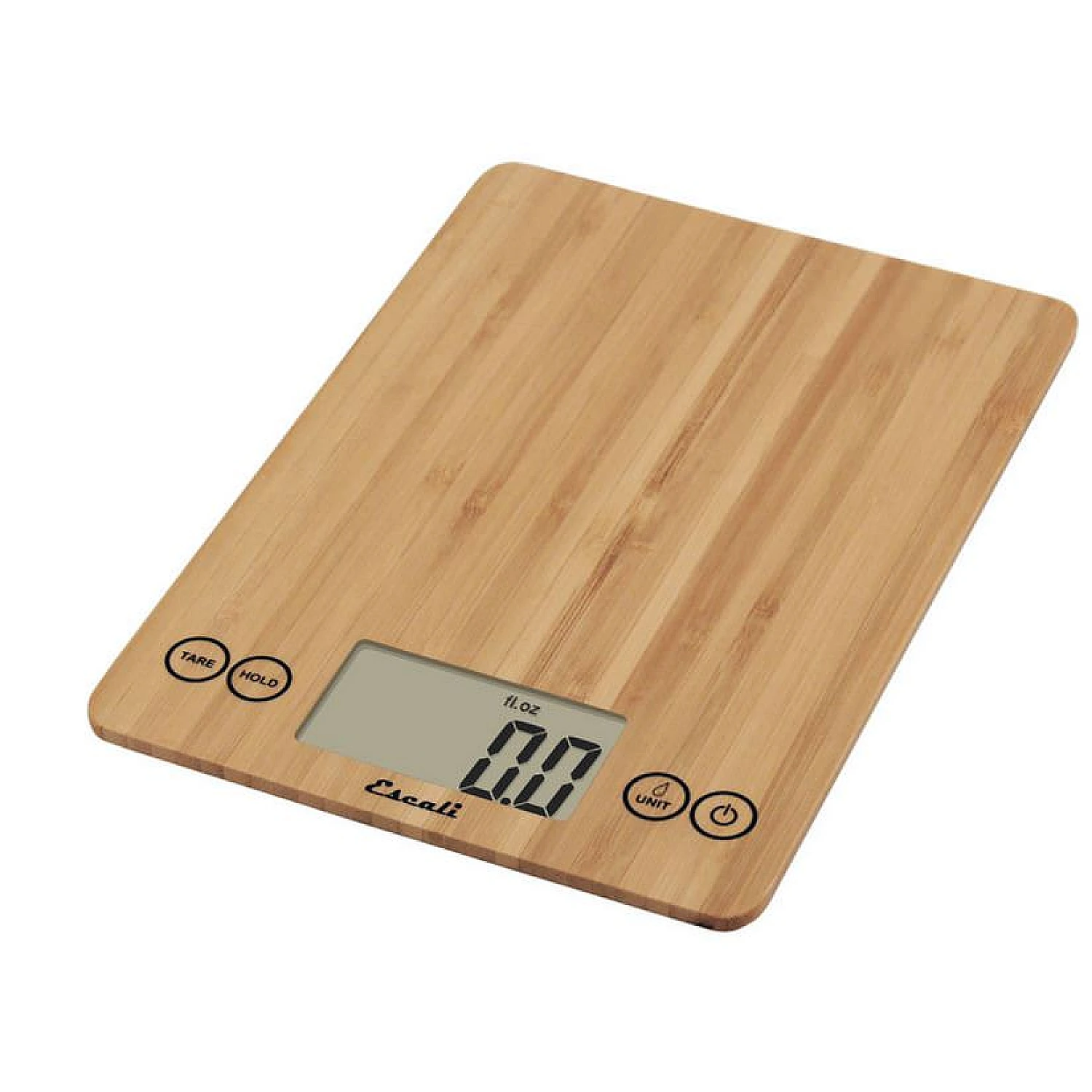 Escali Arti Digitale Keukenweegschaal, bamboe